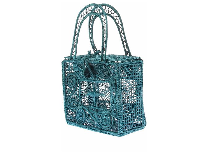 Autre Marque Bolsa de vime azul - vista 2