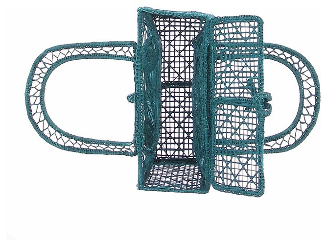 Autre Marque Bolsa de vime azul - vista 4