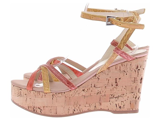 Sandali con zeppa Prada beige sintetici 37 - vista 2