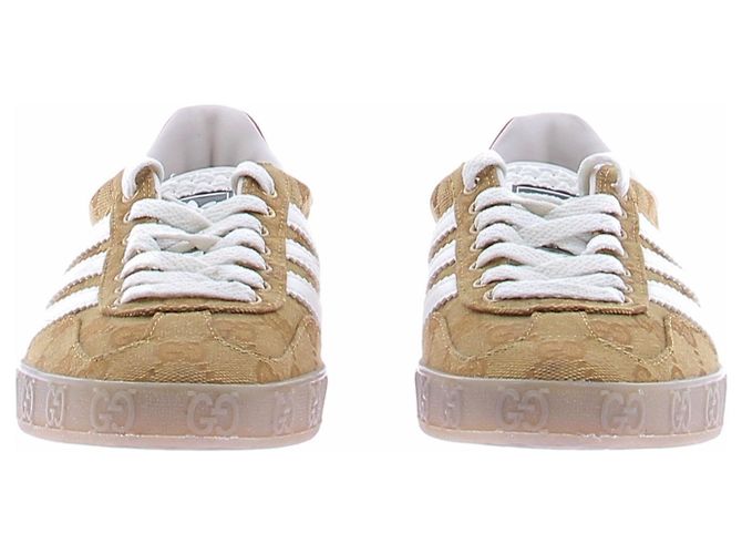 Autre Marque Gazelle-Sneaker mit Monogramm-Print Kamel - Ansicht 3