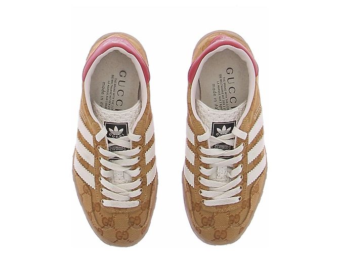 Autre Marque Gazelle-Sneaker mit Monogramm-Print Kamel - Ansicht 4