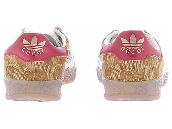 Autre Marque Gazelle-Sneaker mit Monogramm-Print Kamel - Ansicht 7