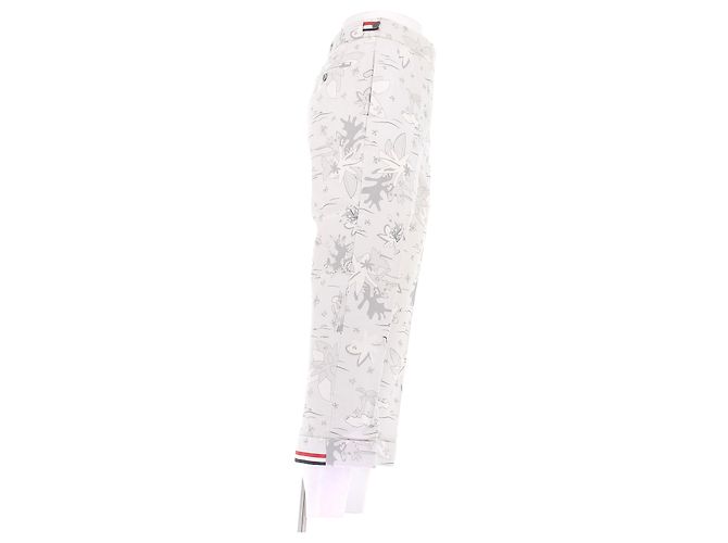 Thom Browne Weiße gerade bedruckte Hose - Ansicht 3