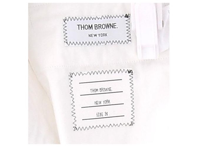 Thom Browne Weiße gerade bedruckte Hose - Ansicht 6