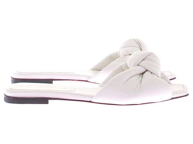 Sandali Santoni in pelle bianchi Bianco - vista 6