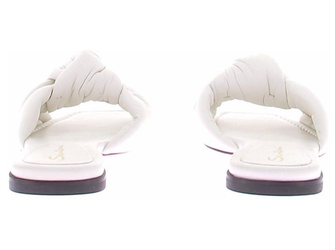 Sandali Santoni in pelle bianchi Bianco - vista 7