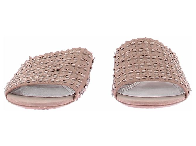 Alaïa Sandales en daim rose - vue 3