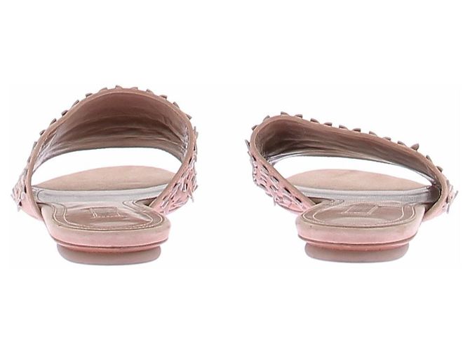 Alaïa Sandales en daim rose - vue 7