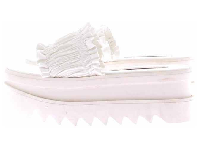 Stella Mc Cartney Sandali bianchi con plateau Bianco - vista 2