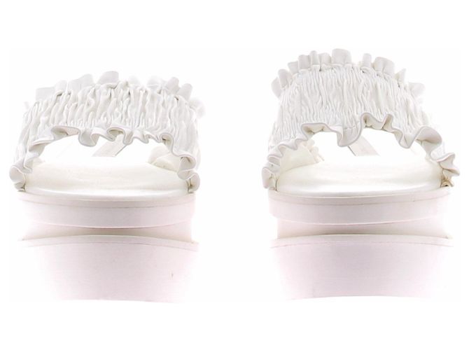 Stella Mc Cartney Sandali bianchi con plateau Bianco - vista 3