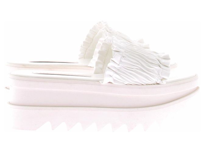Stella Mc Cartney Sandali bianchi con plateau Bianco - vista 6