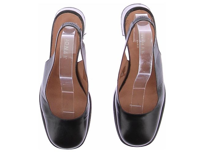 Jonak Mary Jane Pumps aus schwarzem Leder - Ansicht 4