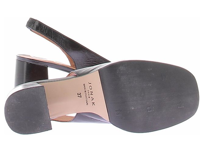 Jonak Mary Jane Pumps aus schwarzem Leder - Ansicht 5