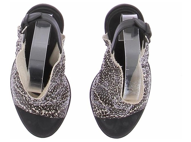 Balenciaga Python Print Pumps Schwarz - Ansicht 3