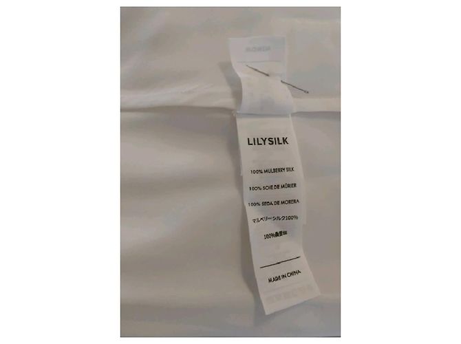 Autre Marque Top de seda branco LILYSILK - vista 8