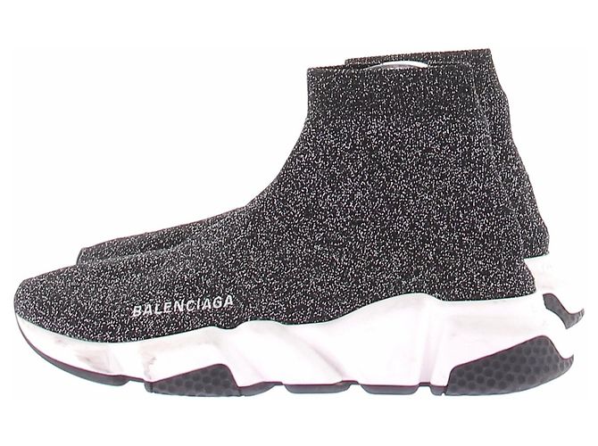 Balenciaga Pailletten Sneaker Schwarz - Ansicht 2