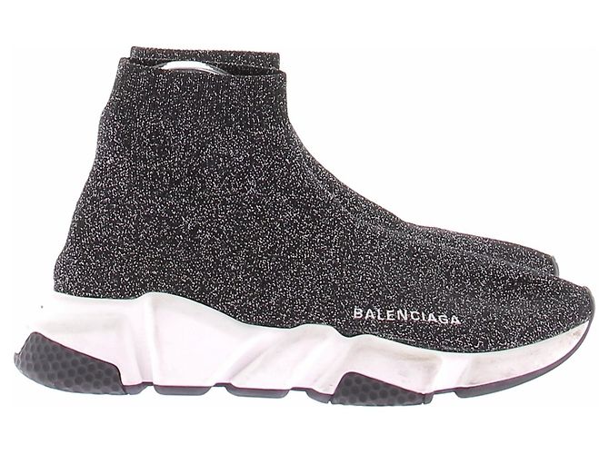 Balenciaga Pailletten Sneaker Schwarz - Ansicht 6