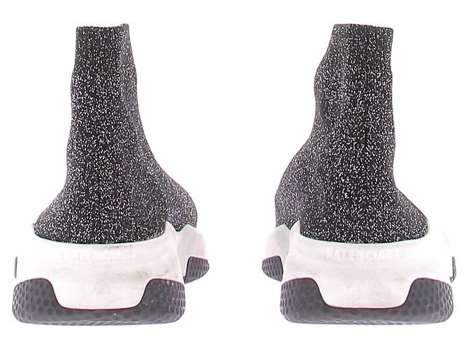 Balenciaga Pailletten Sneaker Schwarz - Ansicht 7