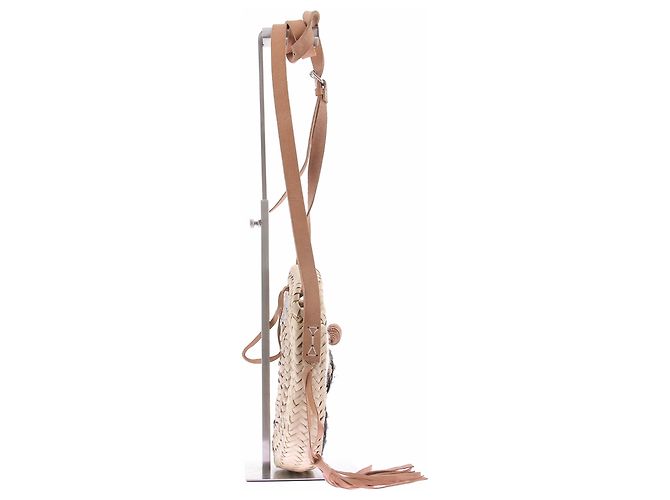 Autre Marque Borsa in rafia "In Love" Beige - vista 5