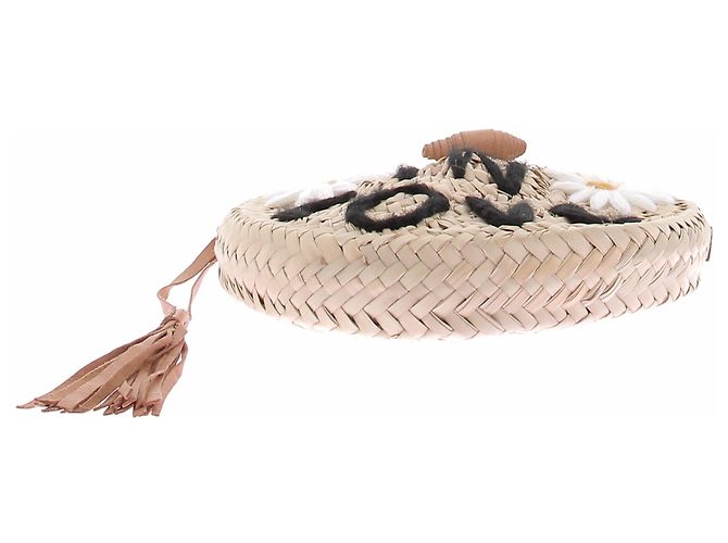 Autre Marque Borsa in rafia "In Love" Beige - vista 7