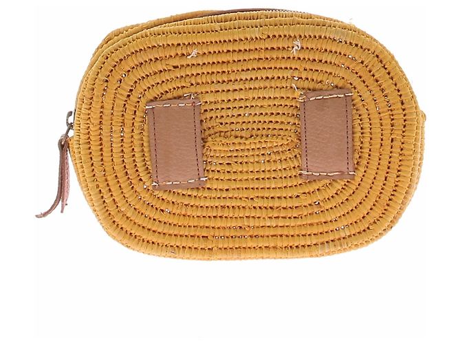 Autre Marque Clutch Joy gialla MANA ST TROPEZ Giallo - vista 2