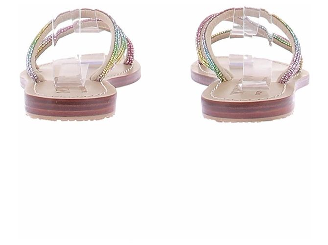 Autre Marque Sandalen mit bunten Strasssteinen Mehrfarben - Ansicht 7