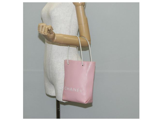 CHANEL Handtasche Leder Rosa CC - Ansicht 24