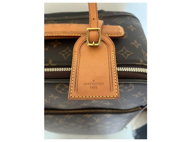 Louis Vuitton Keepall 55 Monogram Reisetasche mit Rollen Braun - Ansicht 11