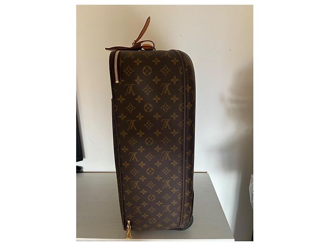 Louis Vuitton Keepall 55 Monogram Reisetasche mit Rollen Braun - Ansicht 12