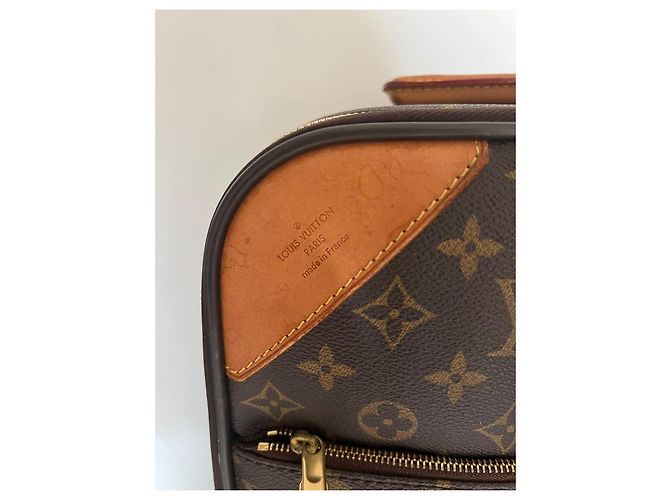 Louis Vuitton Keepall 55 Monogram Reisetasche mit Rollen Braun - Ansicht 3