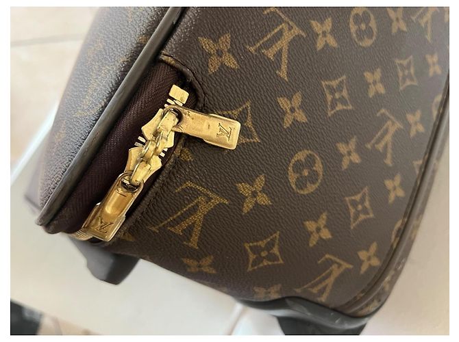 Louis Vuitton Keepall 55 Monogram Reisetasche mit Rollen Braun - Ansicht 7