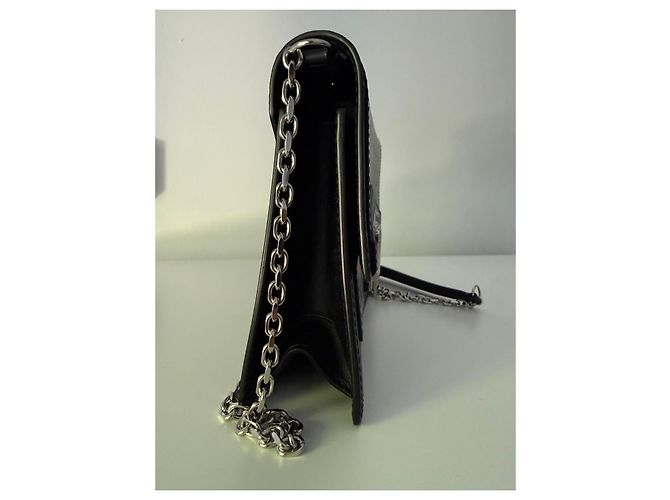 Saint Louis Borsa a tracolla Goyard in tela Goyardine e pelle Marrone Nero - vista 7