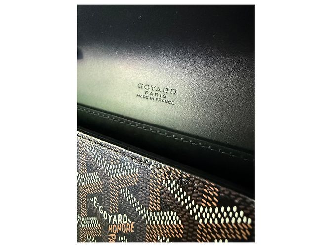 Saint Louis Borsa a tracolla Goyard in tela Goyardine e pelle Marrone Nero - vista 8