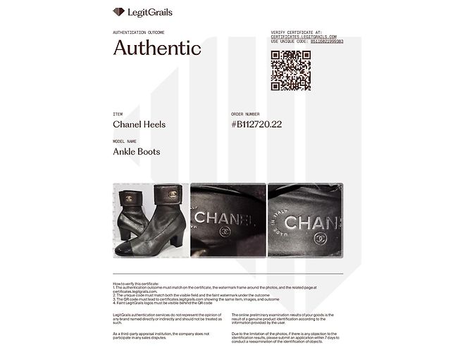 Chanel Metallic-Leder Stiefeletten mit CC-Logo Schwarz Metallisch - Ansicht 15