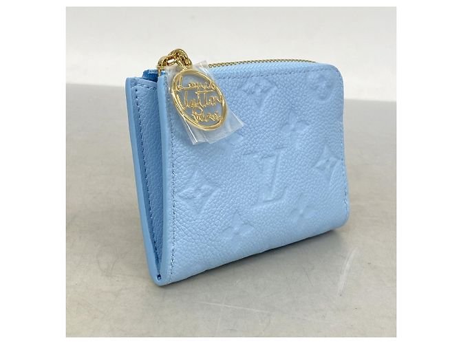 Portafoglio Compatto Louis Vuitton Monogram Empreinte Blu - vista 2