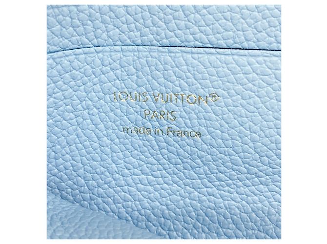 Portafoglio Compatto Louis Vuitton Monogram Empreinte Blu - vista 4