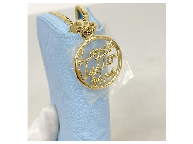 Portafoglio Compatto Louis Vuitton Monogram Empreinte Blu - vista 5