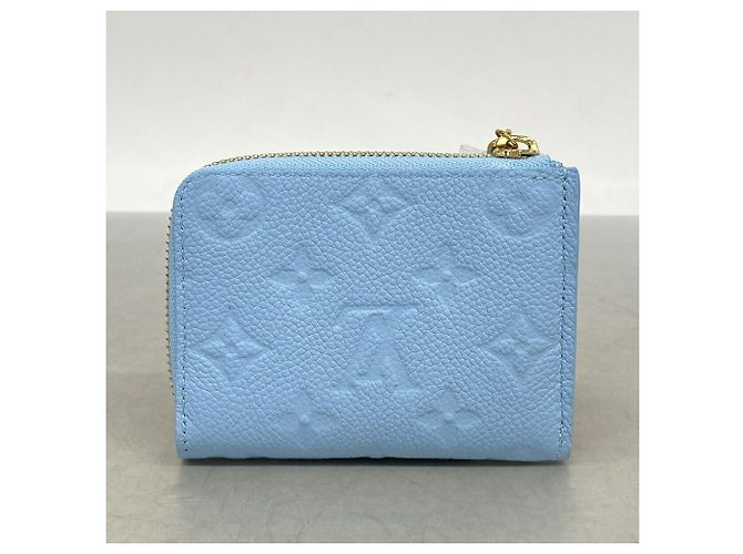 Portafoglio Compatto Louis Vuitton Monogram Empreinte Blu - vista 6