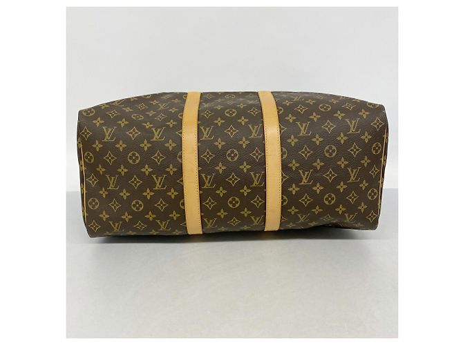 Louis Vuitton Boston Monogram Keepall 50 Castaño - vista 3