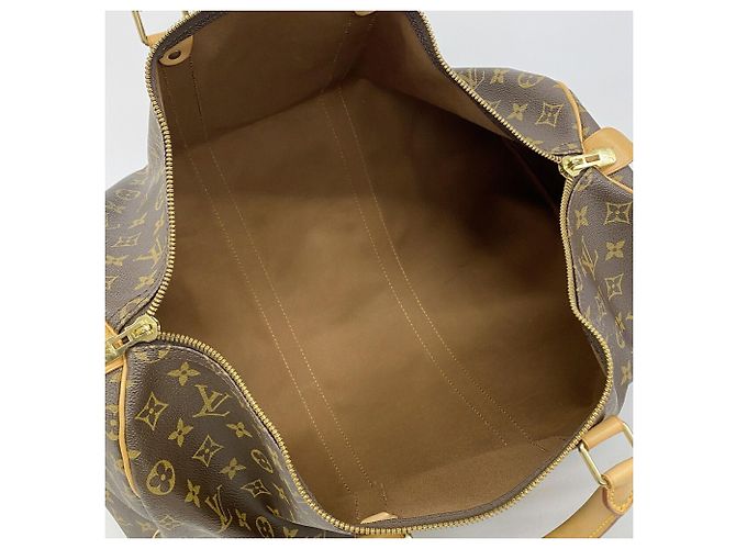 Louis Vuitton Boston Monogram Keepall 50 Castaño - vista 4