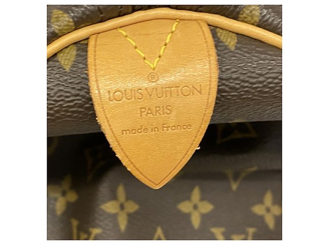 Louis Vuitton Boston Monogram Keepall 50 Castaño - vista 5