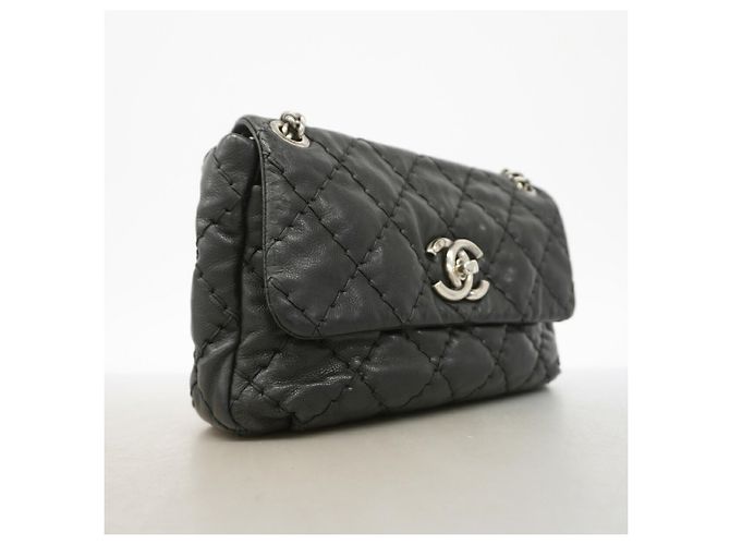 Chanel Wild Stitch Schultertasche Schwarz - Ansicht 2