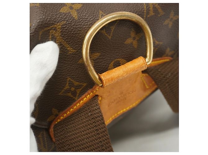 Louis Vuitton Monogram Montsouris GM Backpack Brown - view 11