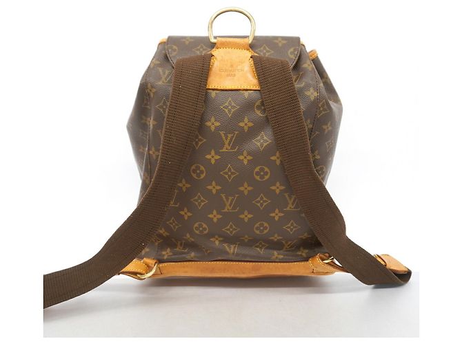 Louis Vuitton Monogram Montsouris GM Backpack Brown - view 12