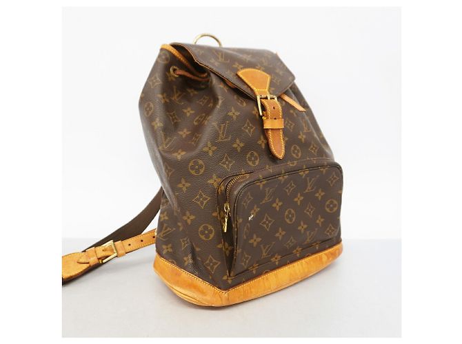 Louis Vuitton Monogram Montsouris GM Backpack Brown - view 2