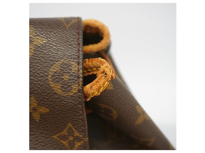 Louis Vuitton Monogram Montsouris GM Backpack Brown - view 6