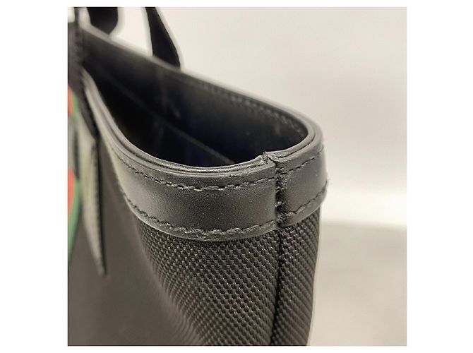Borsa Tote Gucci in nylon nero - vista 7