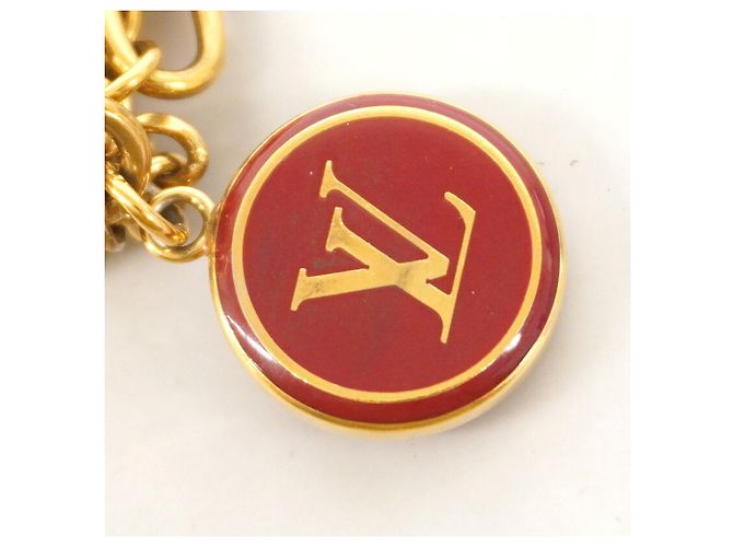 Louis Vuitton Keychain Charm Portefeuille Pampille M91928 Rosso - vista 5