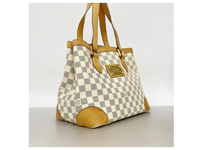 Bolso Tote Louis Vuitton Damier Azur Hampstead PM Blanco - vista 2