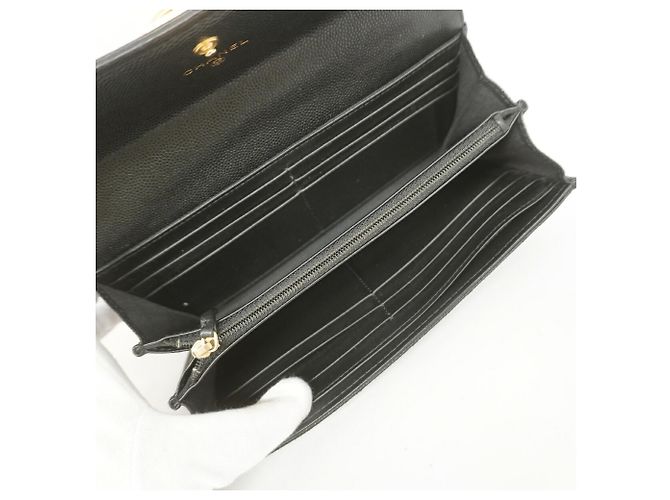Portafoglio lungo Chanel Boy in nero - vista 3